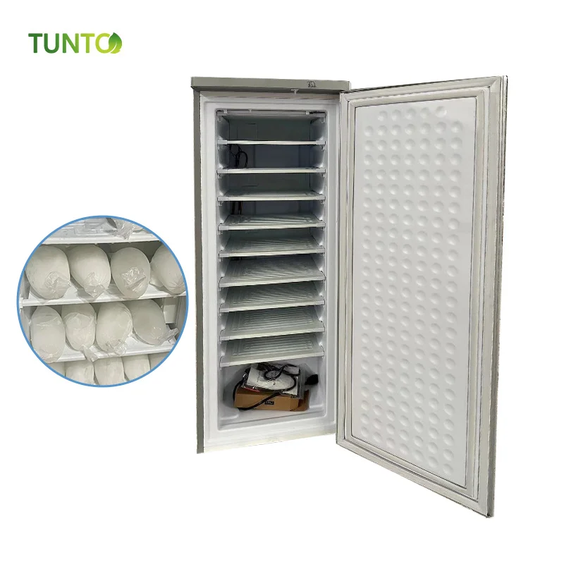 upright freezer 198L price Innovative Cooling 24V 198L 8layers  Ice Block Maker Freezer for Malawi Agricultural Sector