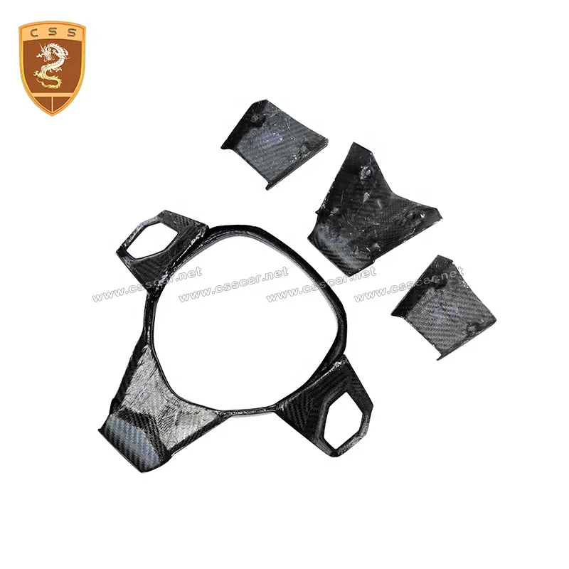 Luxury Glossy Black Carbon Fiber Lp700 Car Steering Wheel Cover Sets For Lamborghini Aventador
