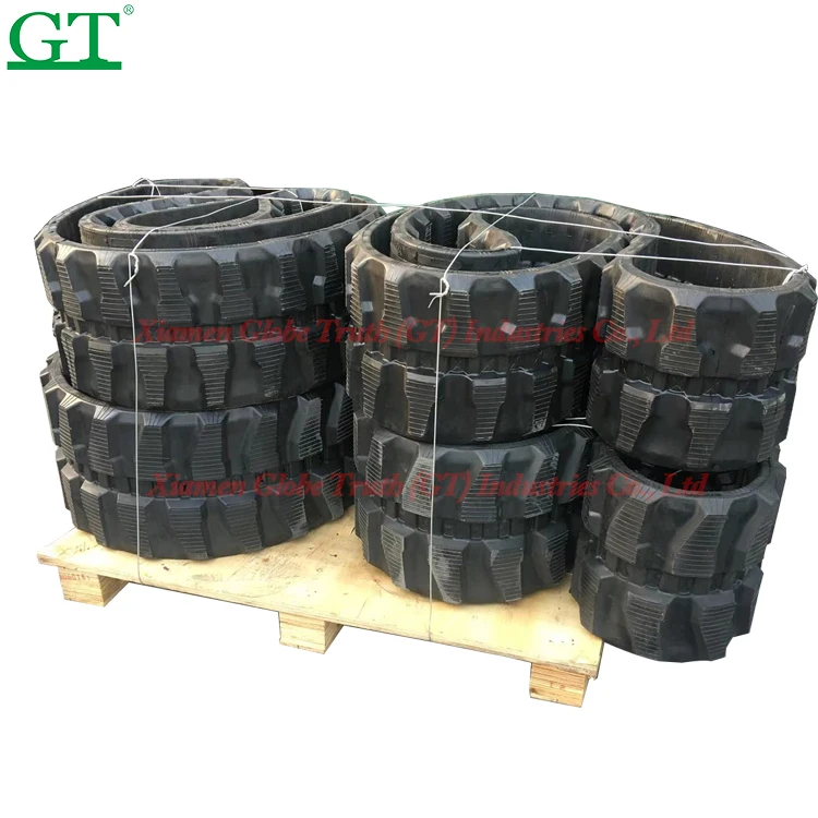 Rubber track rubber pad for Agricultural crawler track skid steer loader mini excavator