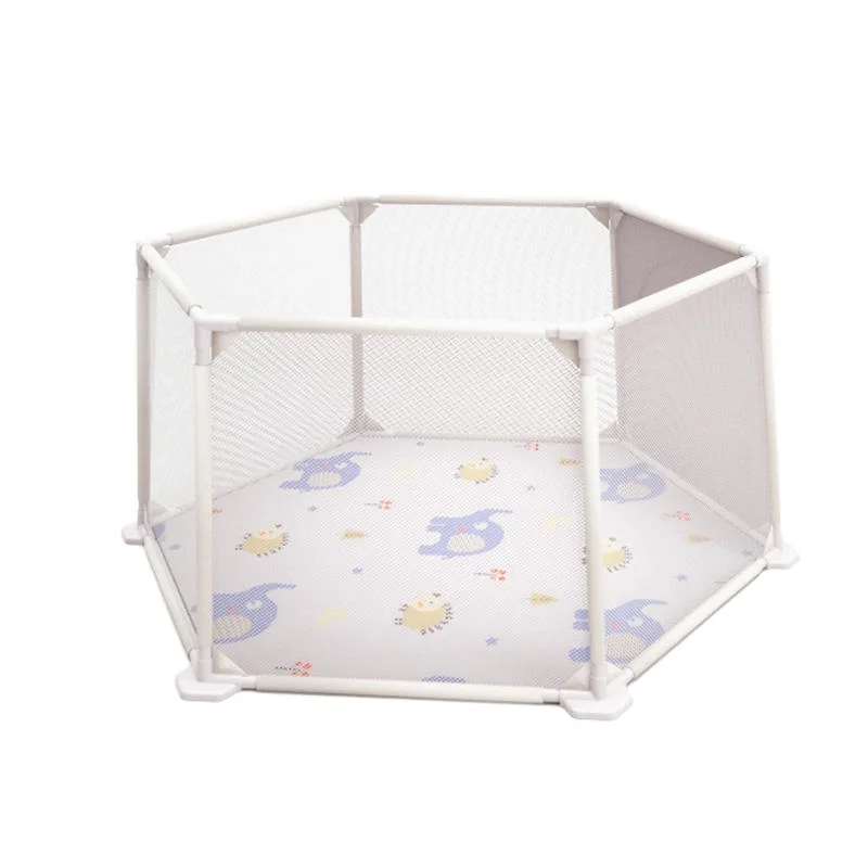 OEM New Design Durable Fordable Baby Safety Product Multi-use Foldable Hexagon Fence Protected Child Playpen