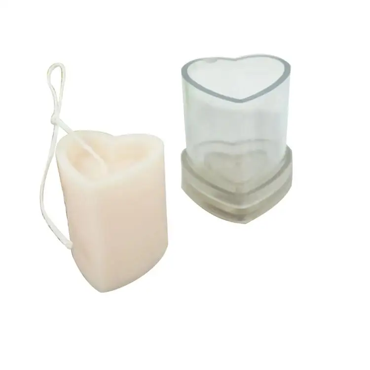 
Hot selling DIY Candle Mold Set Plastic Handicraft Heart-shaped Mold for Gift Candle Making plastic injection mould 