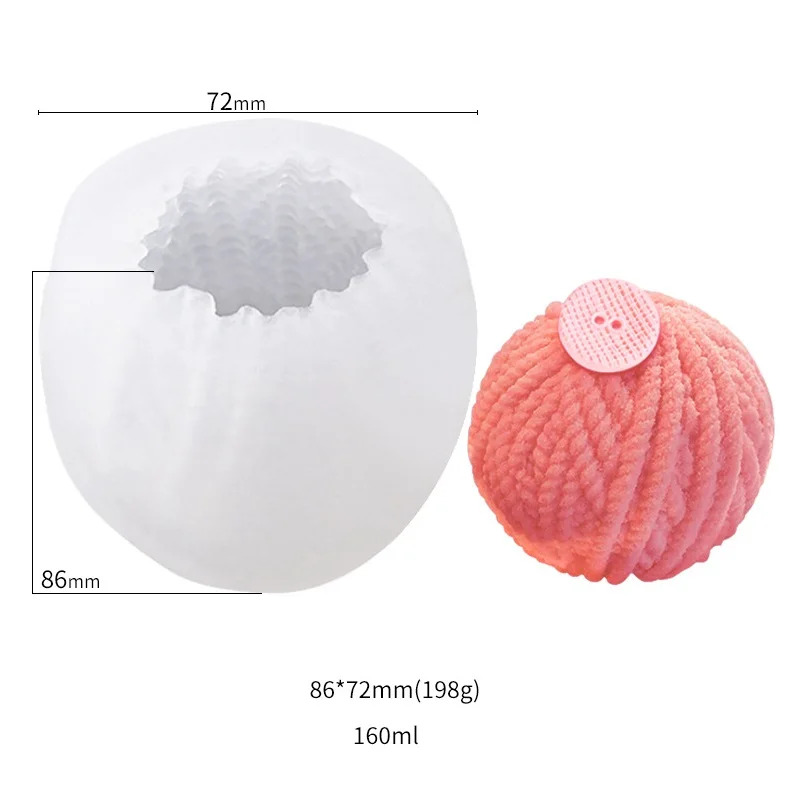 Ball of Yarn Silicone Resin Molds DIY Sweaters Gloves Cactus Shape Baking Cake Decorating Tools Soap Candle Molds