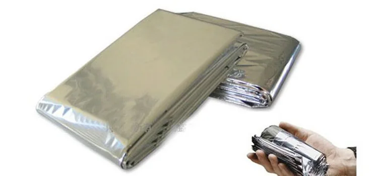 Factory Customized Wholesale Outdoor Products Double sided Gold and Silver Emergency Insulation Lifesaving Blankets