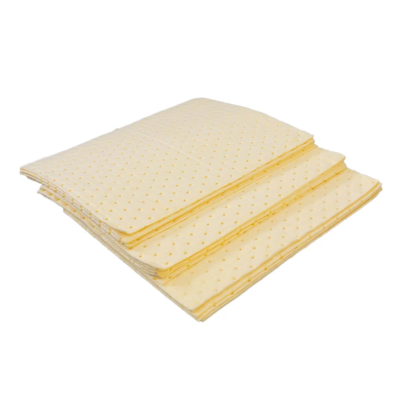 Polypropylene spill response manufacturer Sorbents Yellow Chemical Absorbent Pad Mat