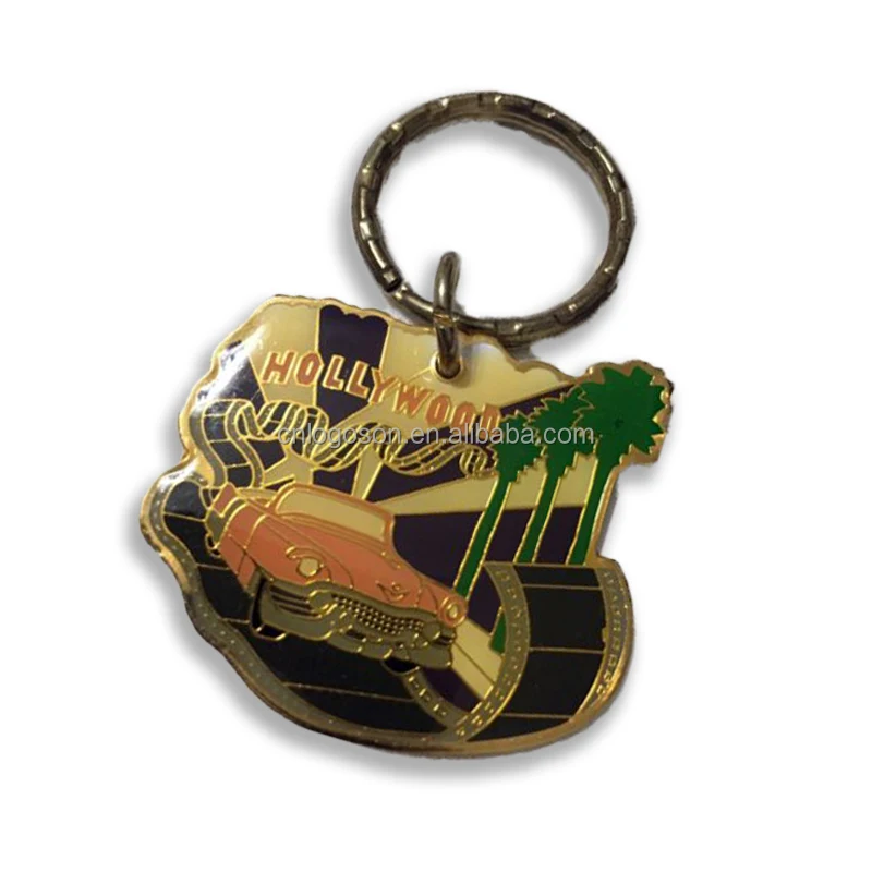 Hot Selling Hollywood Tourist Souvenir Star Shape Walk Of Fame Keychains