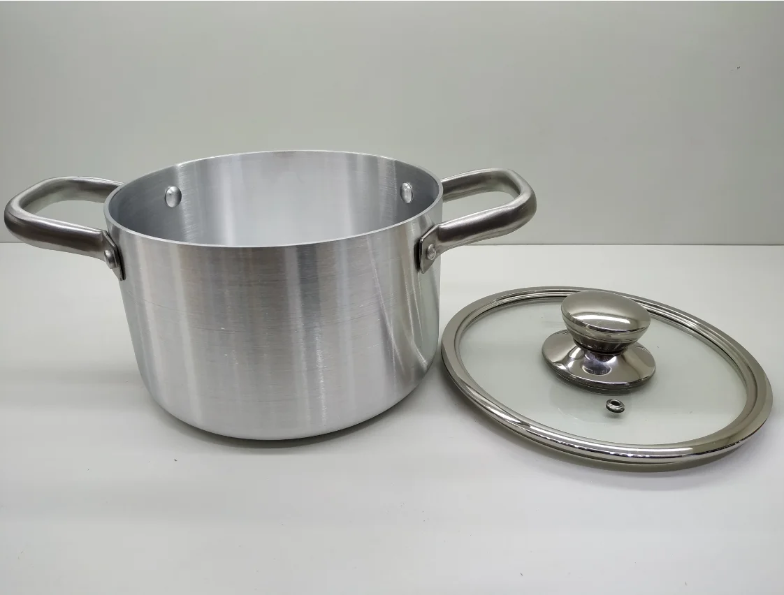 New style hot sale high quality aluminum soup and stock pot with lid