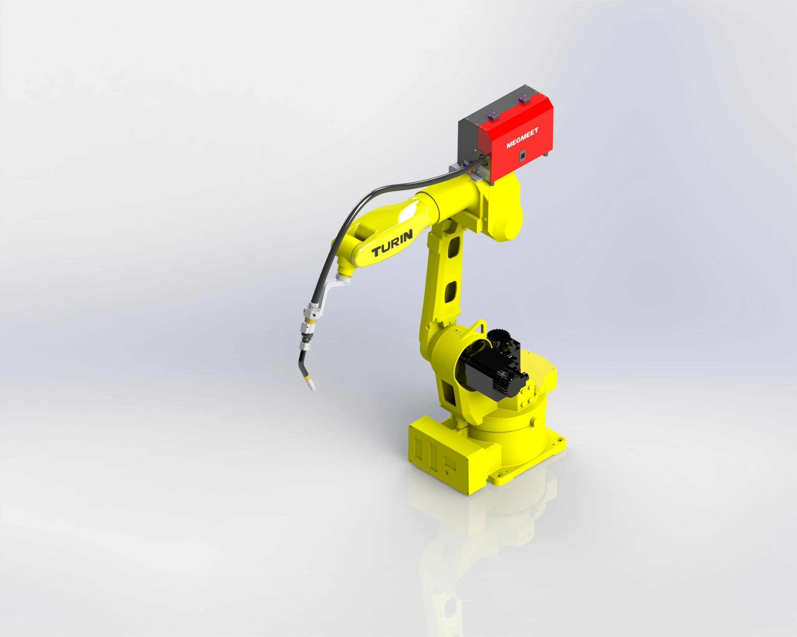 6 Axis MIG Welding Robot range 1450mm with power source MEGMEET Ehave CM350/welding robot machine