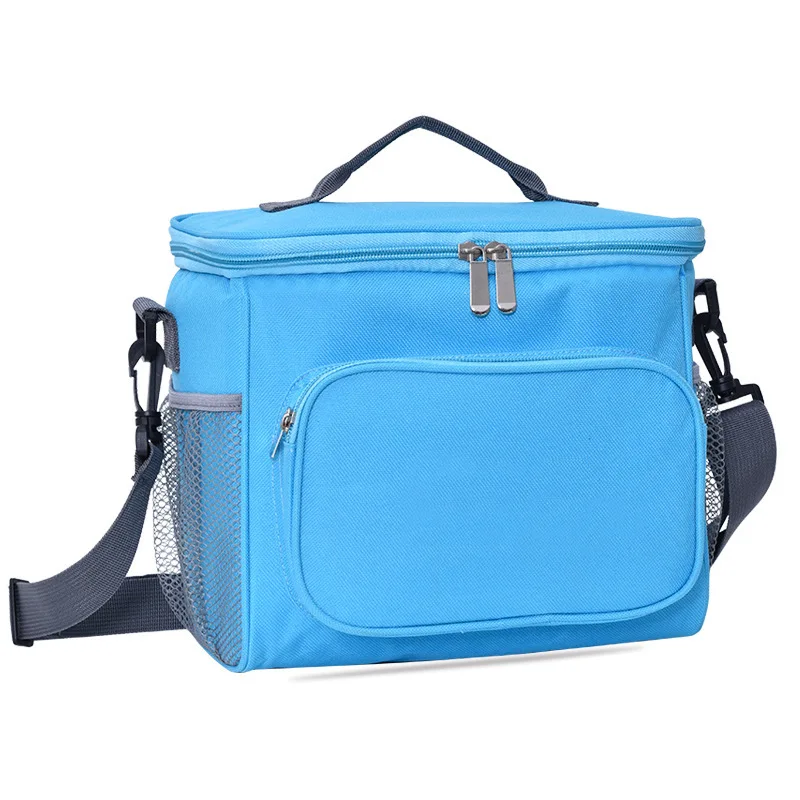 Large Capacity Cooler Bag Waterproof Oxford Portable Zipper Thermal Lunch Bags For Women Lunch Box Picnic Food Bag