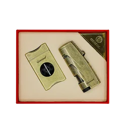 2022 Minimalist Bronze series windproof torch cigar lighter and cutter gift set