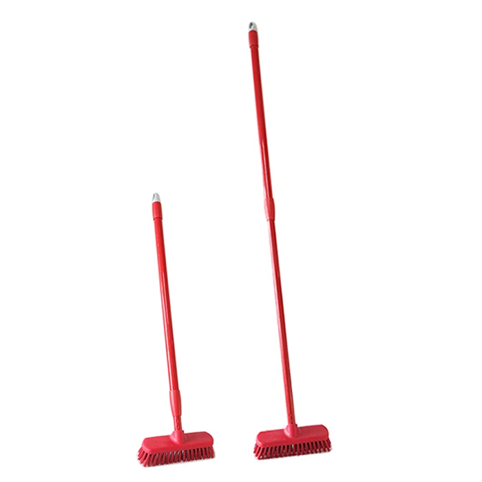 HQ0012 with iron handle plastic deck floor brush stiff bristle