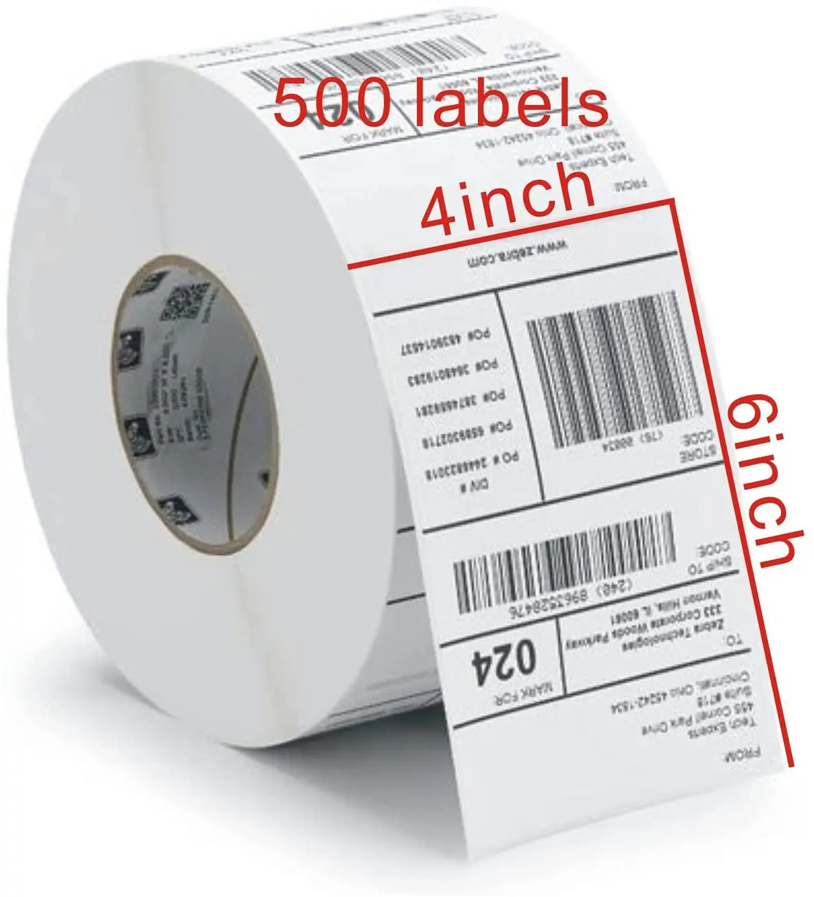 
Customized Label Stickers Shipping Labels 4x6 Thermal Labels for Express Package Direct Thermal Printer Bar Code Stickers 