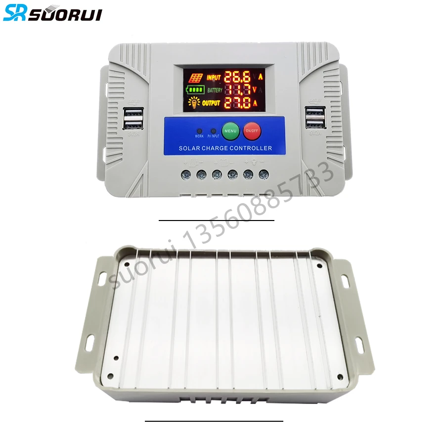 YONGFA SYT3-30A 30A 40A 50A 12V/24V pwm solar  controller 4USB