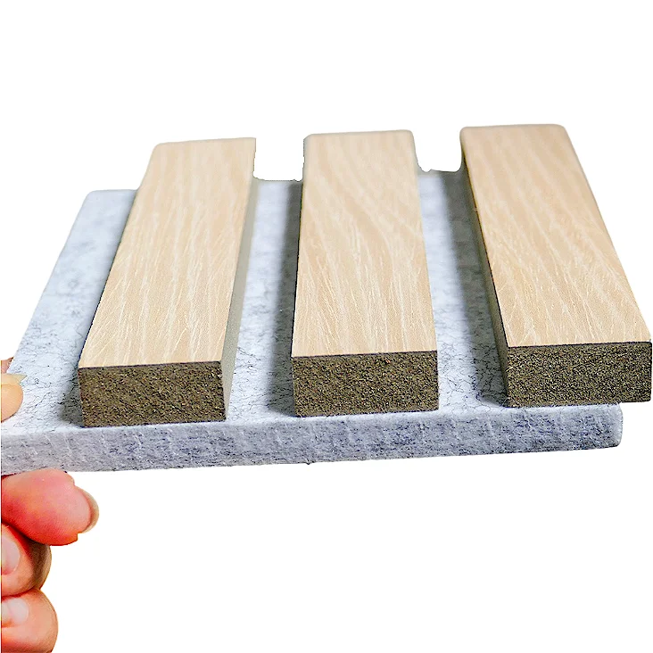 Factory direct sale Acoustic Felt Polyester Akupanel wooden wallboard interior decoration Wall Ceiling soundproof wall panels