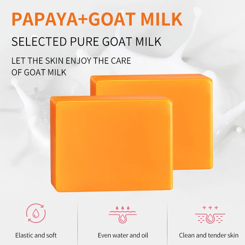 Private Label Custom Vitamin C Soap Body And Face Handmade Kojic Skin Whitening Papaya Soap