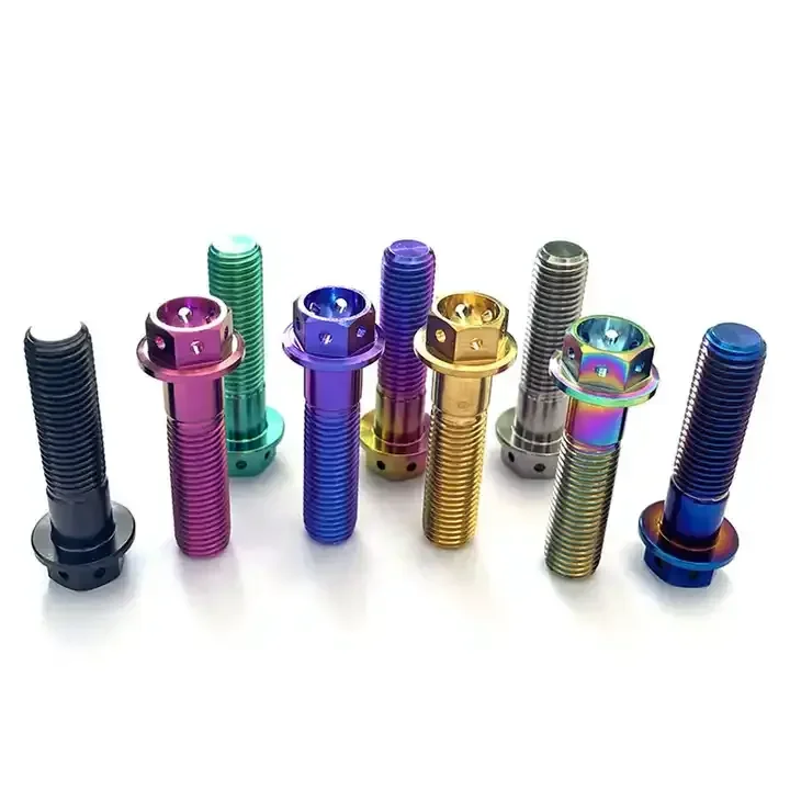 TOBO Factory Price Titanium Bolts Torx Flanged Head Screws With Holes Hexagonal Head Bolt Titanium Plated Screws Bolt