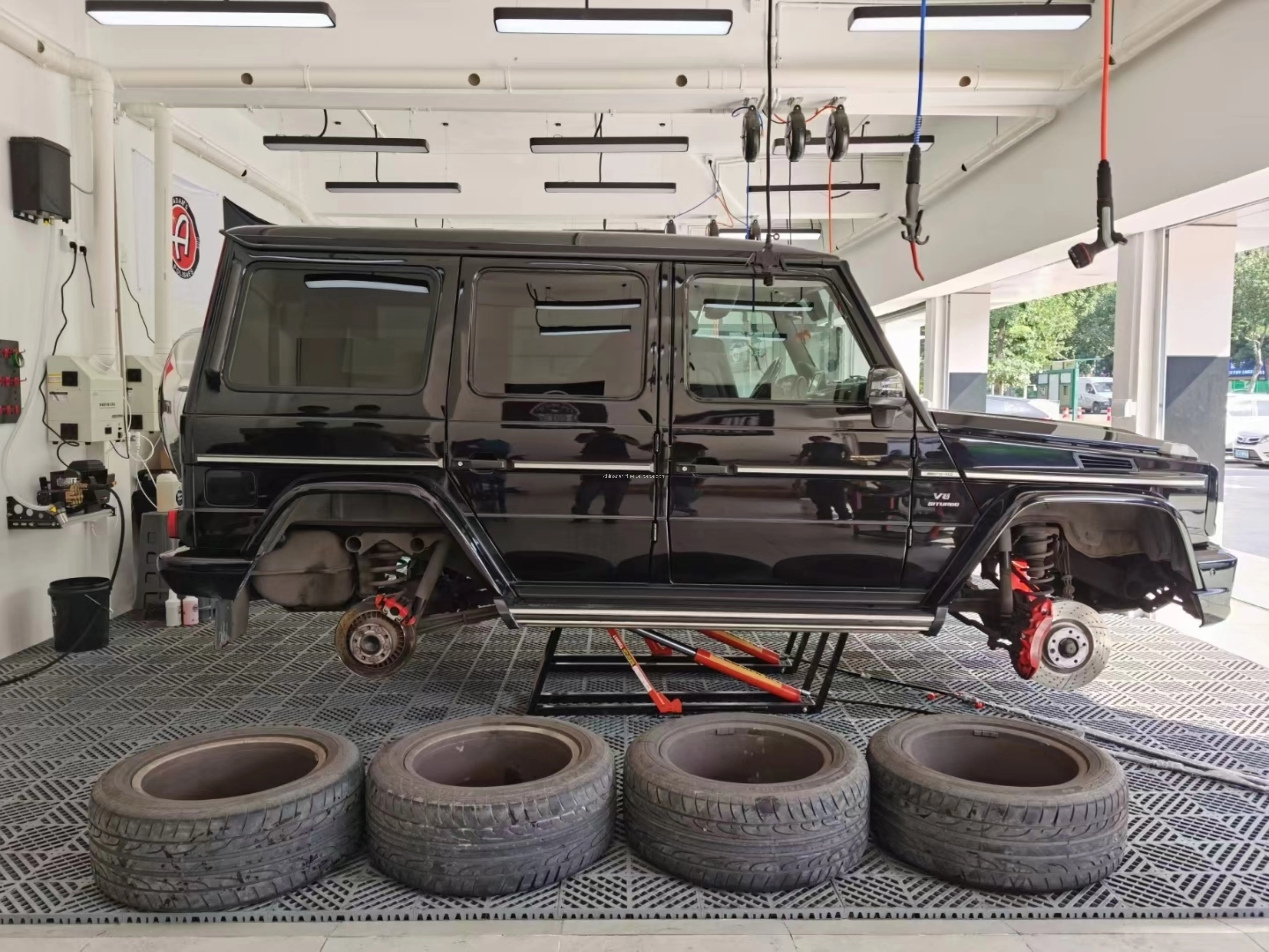 European 3500KG Portable Car Elevator Quick Home Garage Two Post System Electric Double Cylinder Hydraulic Lift for Repair Shop