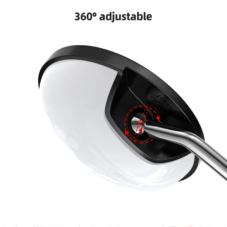 KTD ECE R81 R46 Universal E Mark Scooter GY6 Electric Rear View Mirror Tricycle Side Mirror