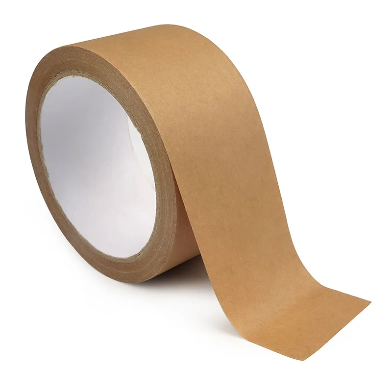 Eco friendly writable brown kraft paper packing tape for label masking sealing packaging tape