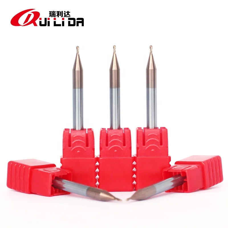 RLD HRC55 heat resistant carbide 6mm ball nose end mills 2 flutes wholesale