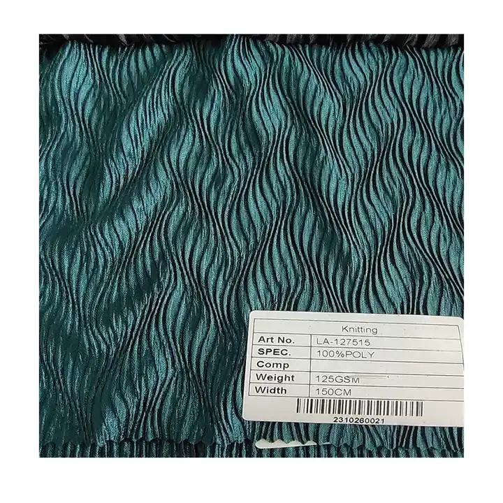 2023 Summer wholesale pleating machine pleated striped crepe knit fabric for clothes