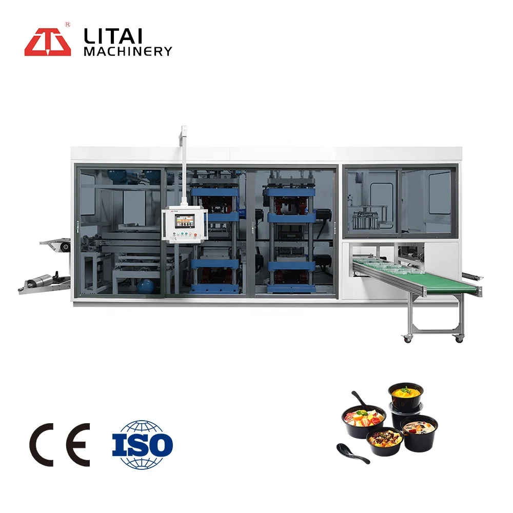 
Tableware Plate Paper Tray Forming Machine Disposable Lunch Food Box Plastic Dish Making Machine 