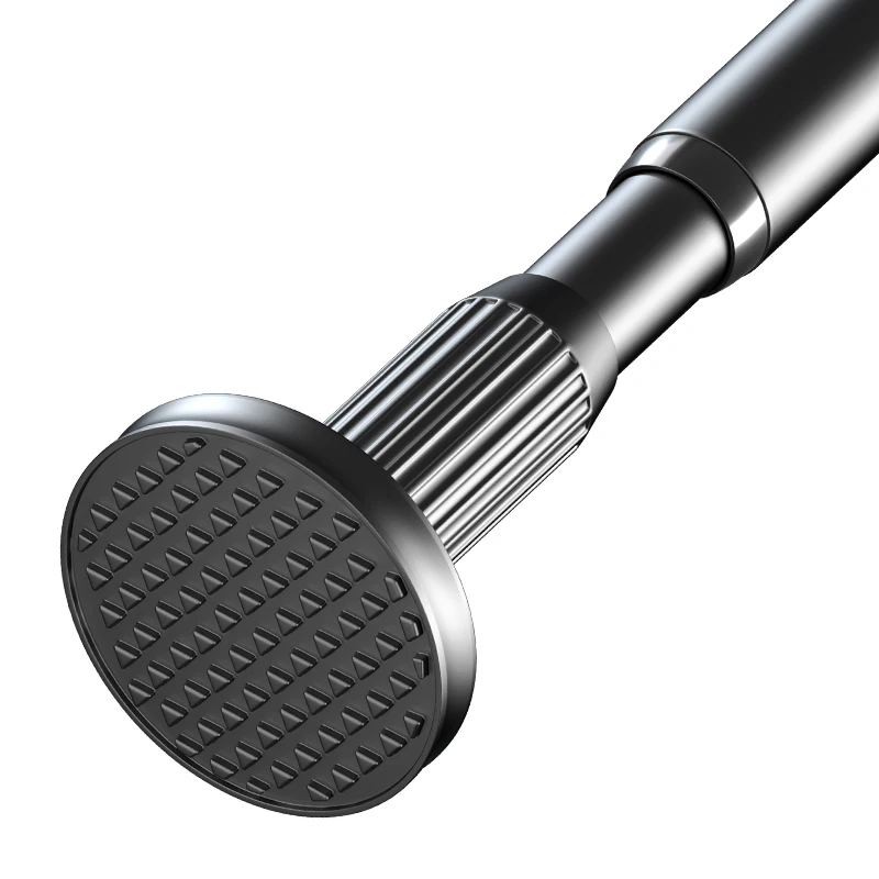 Punch free Adjustable Curtain Rod Short Laundry Curtain poles Antirust Shower Curtain Rod Set For Bathroom