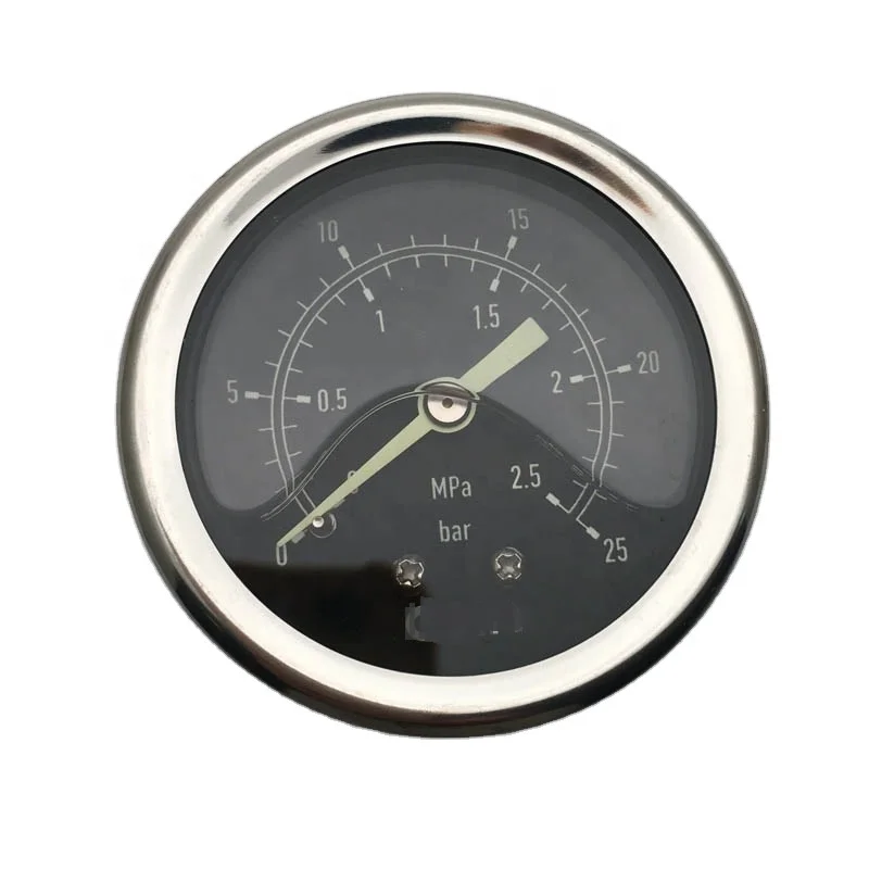 SKA- 107 Y50 2  0-2.5MPa Oil Filed Luminous Pressure Gauge