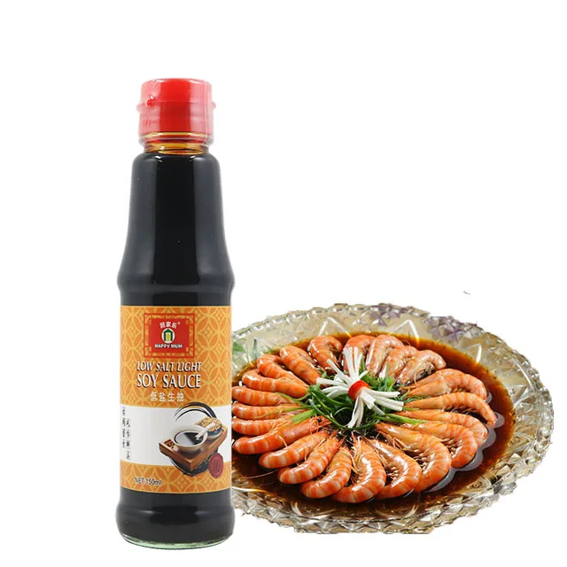 JOLION Private Label KOSHER HALAL HACCP BRC Sugar Free halal less sodium black bean light soy sauce 150ml