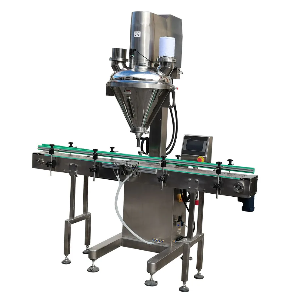 Factory Automated Production Line Of Powder / Auger  Filling  Machine Of Bottles