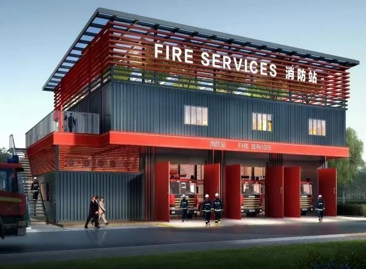 Fire Proof camp prefab capsule house Steel Structure Modular Container House Prefab Container cabin with 3 Bedroom