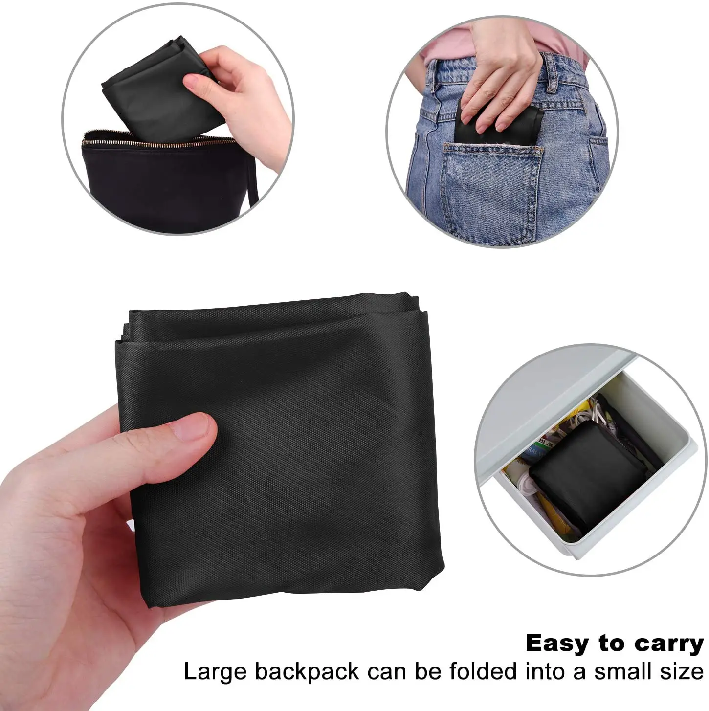 Drawstring backpack shopping bag nylon waterproof bag for shopping sports yoga drawstring small backpack