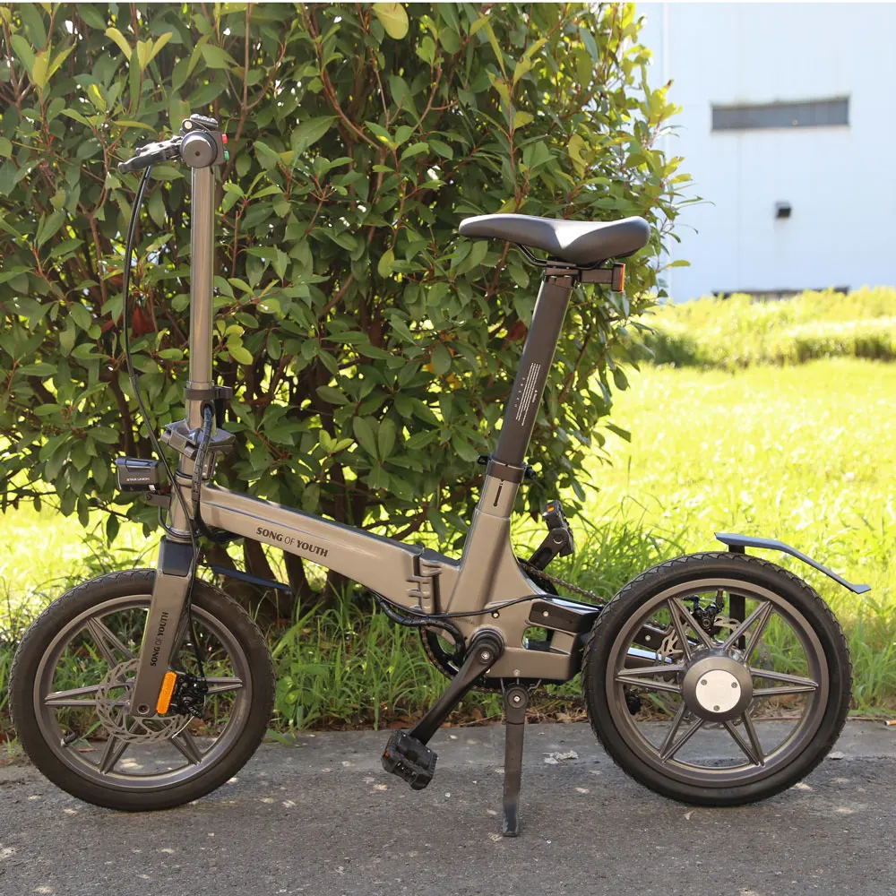 Прямая поставка, в наличии, недорогой Электрический горный велосипед 16 дюймов 36 в 250 Вт, электровелосипед для взрослых