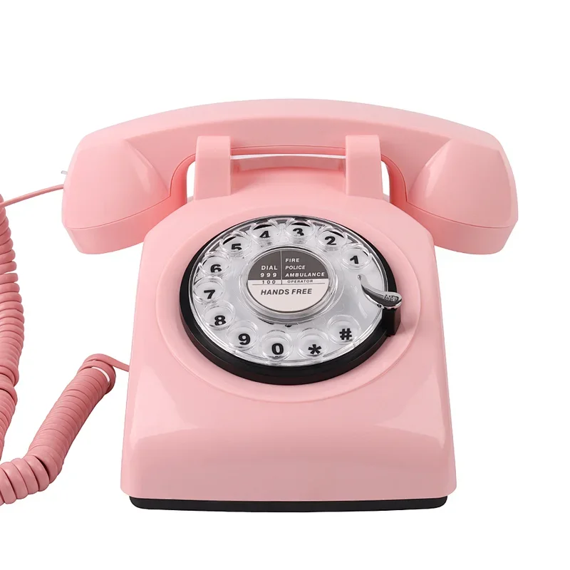 Wholesale Wired LAN Retro Style Phone Rotary Decor Set With Recording Function Antique Telephone