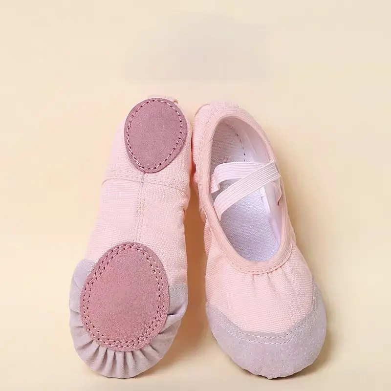 Professional Fashion Pink Canvas Flats Soft Shoes Cat Claw Shoes Best Ballet Shoes For Girls