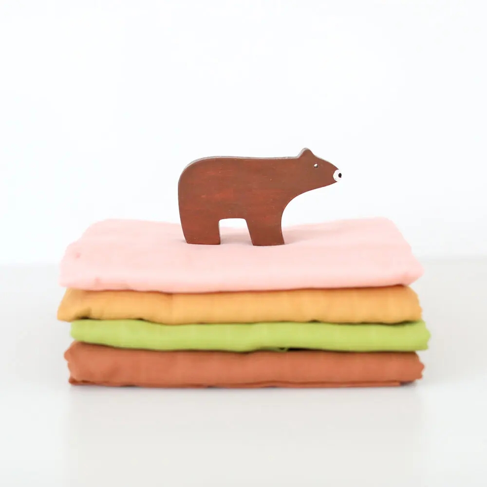 Color Earthy Organic Muslin Gauze Cotton Bamboo Earthy Baby Swaddle Blanket muslin squares