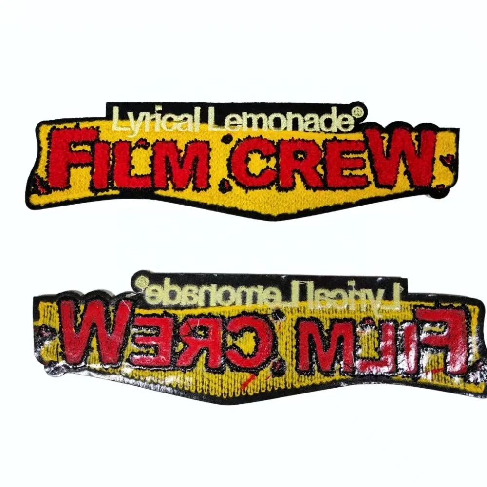 Wholesale Woven Label Clothes Badges Custom Design Towel Chenille Letter Iron On Embroidered Patches For Clothing