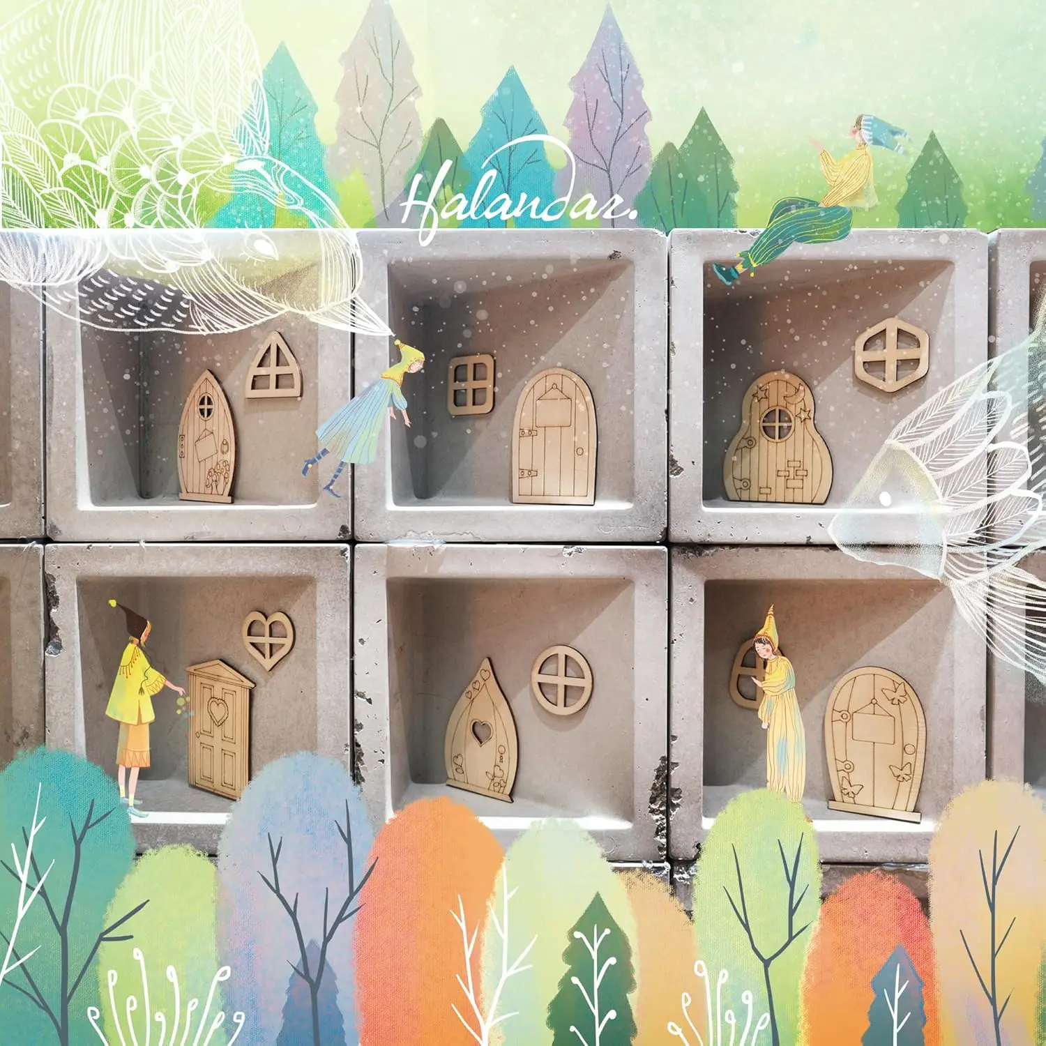 48 fairy door and window craft kit