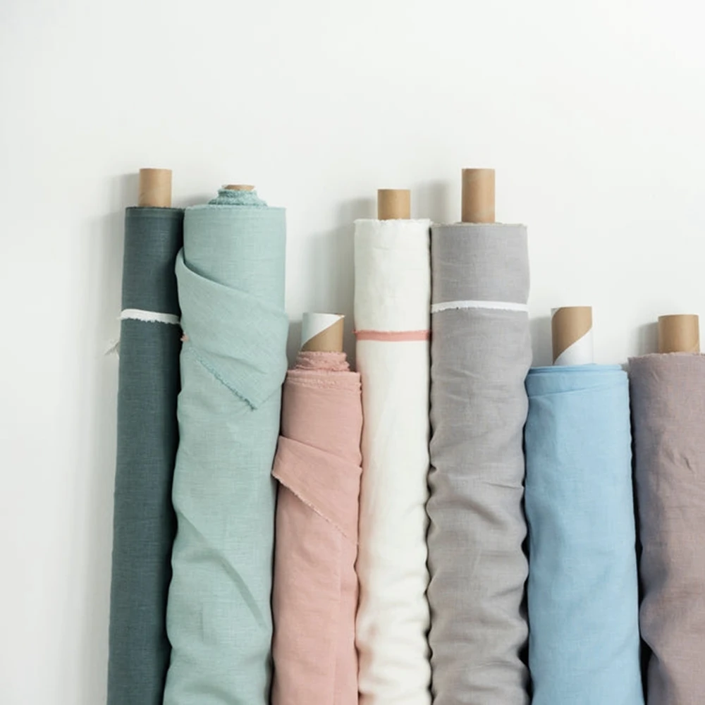 Customizable 100% Linen Fabric Anti-Static for Multiple Crafts and Clothing