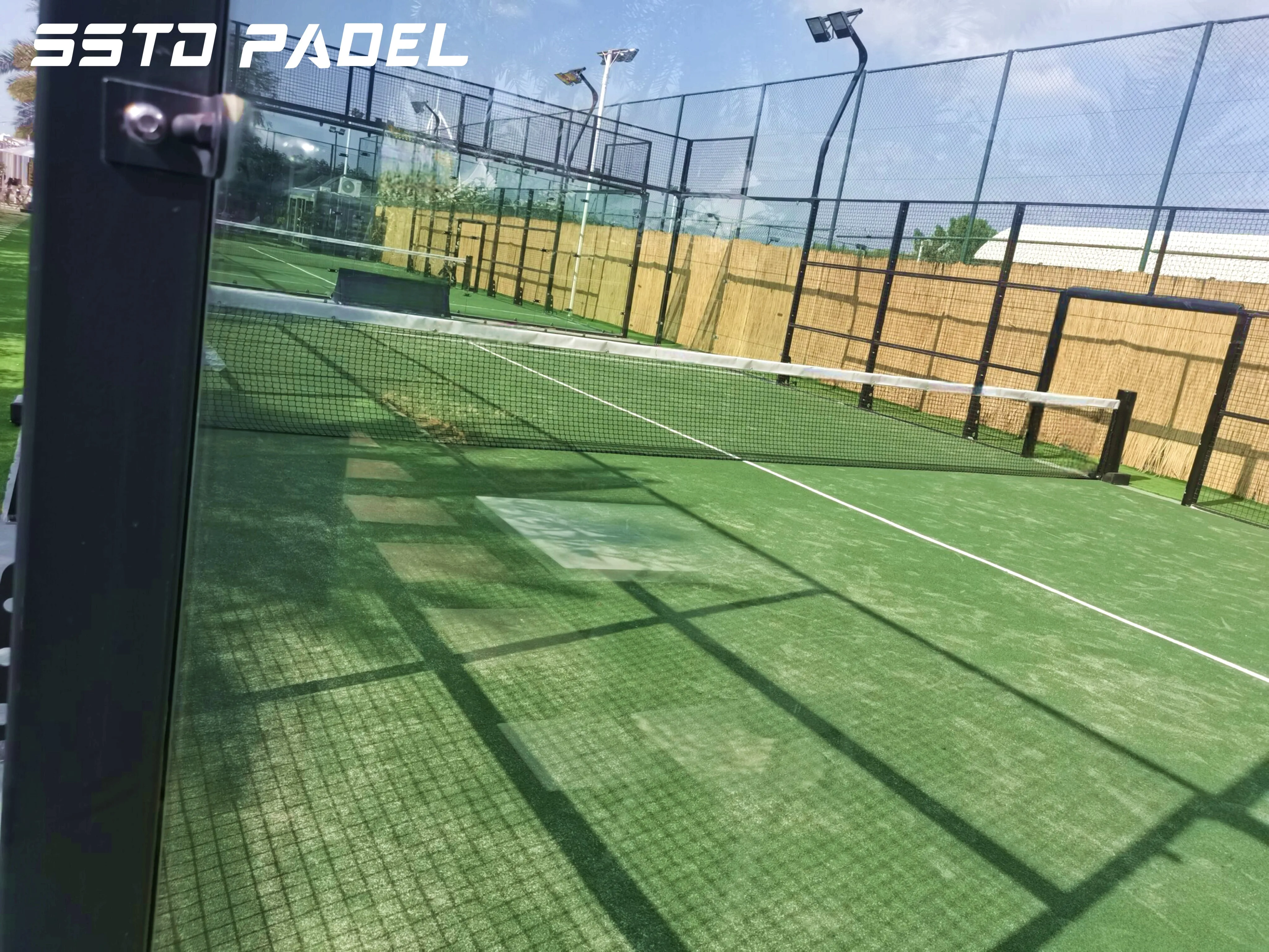 Shengshi 2024 China Buy padel court allibaba steel fabrication customize stainless steel hood outdoor padel court padel cancha