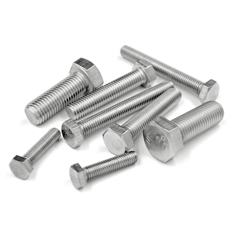 DIN933 Stainless Steel 304 Full Thread hexagon bolt a2 fastener m6 hex bolt (85mm-150mm)