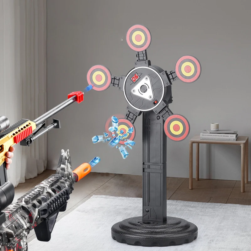 Wholesale Soft Bubble Gel Blaster Gun Auto Reset Electric Shooting Target with net for kids Toy Gun Target
