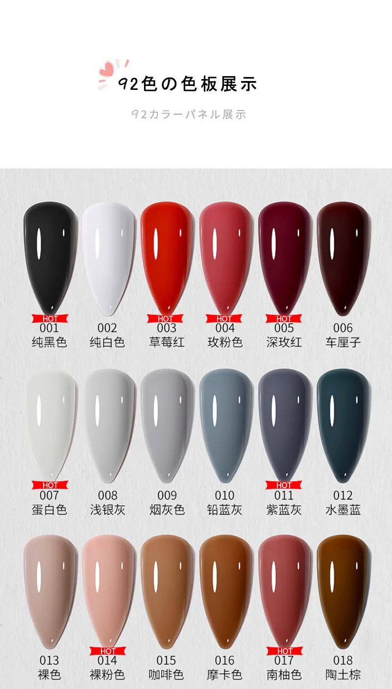 7.5ML  Customs Logo Wholesales no Wip Top Base Coat Uv Nail Gel Polish O.P Nail Polish