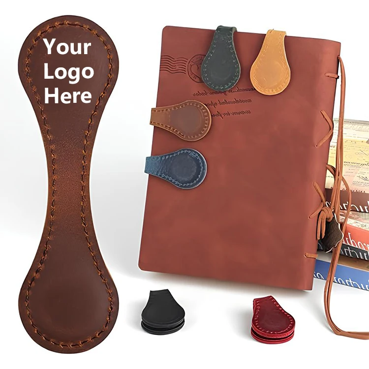 Free Desgin Custom Logo Blank Sublimation Clip Leather Wholesale Custom Strong Magnetic Magnet Bookmark