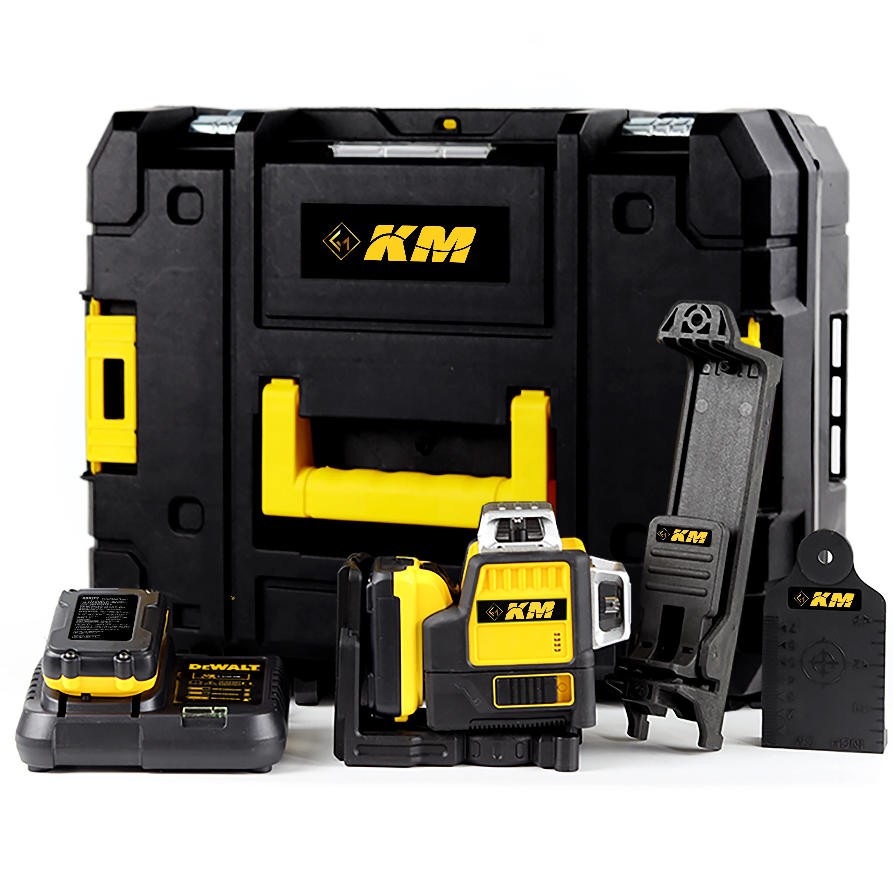 KM Multi-Propose Self Leveling 360 Rotary Green 3D Laser Level 12 Line Laser Level