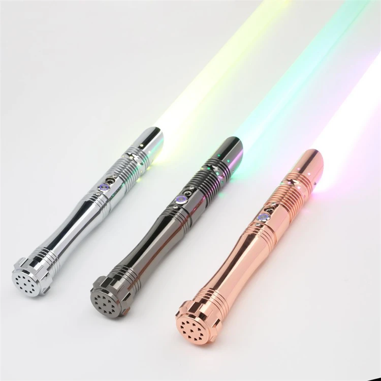 Ins Young People Hot Sale Multicolor Heavy Metal Hilt Dueling RGB Blade Cheap Lightsaber