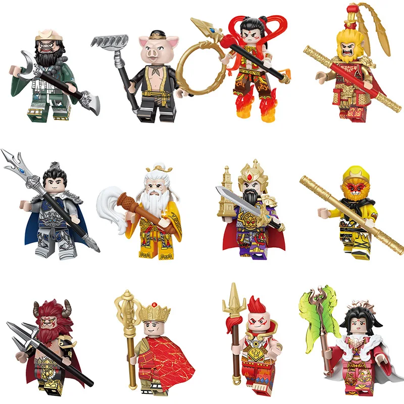 DK30319 Dragon Palace fairy tales Shrimp Soldier Crab General Mini Blocks Building Block Toys for Kids boys girls