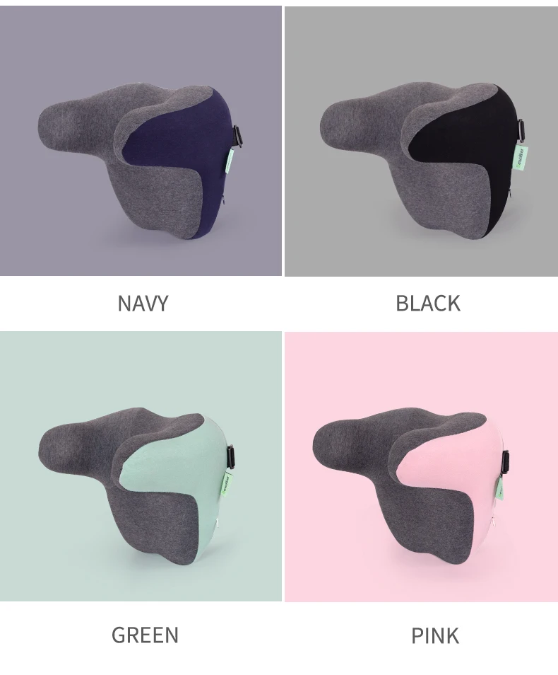 Bewalker Car headrest Driving Seat Backrest Car Lumbar Cushion Lumbar Support Driving Lumbar Support Pillow Head Pillow
