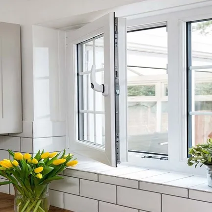 Transparent PVC Plastic Fiberglass Sliding Plastic Europe Graphic Design Horizontal Modern Hanging UPVC Plastic Window