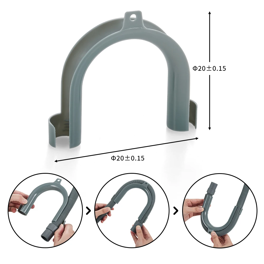 Bathroom Sink Shower Drainer Waste Drain Pipe 3 Inch Flexible Drain Hose Pvc Plastic S.s. Strainer Drain Down Hose