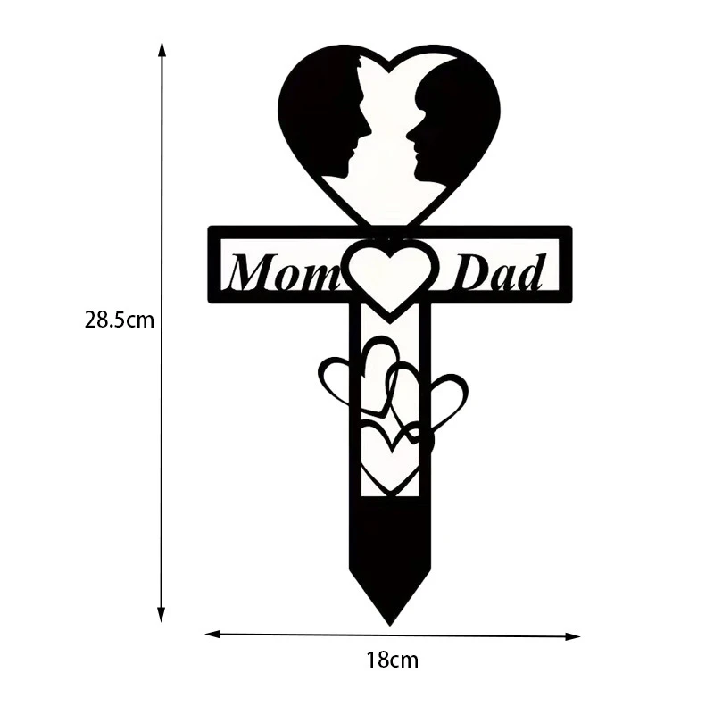 Wholesale Memorial Cross Signs Marker Cemetery Insert Sign Tombstone Outdoor Courtyard Graveyard Decoration